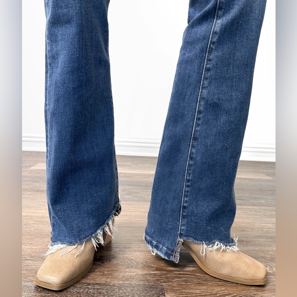 LOVERVET 29/9 The McKenzie from High-Rise Tummy Control Flare Denim BNWT - Picture 4 of 6